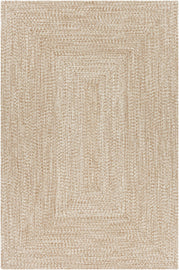 Cream Braided Faux Jute Outdoor Rug