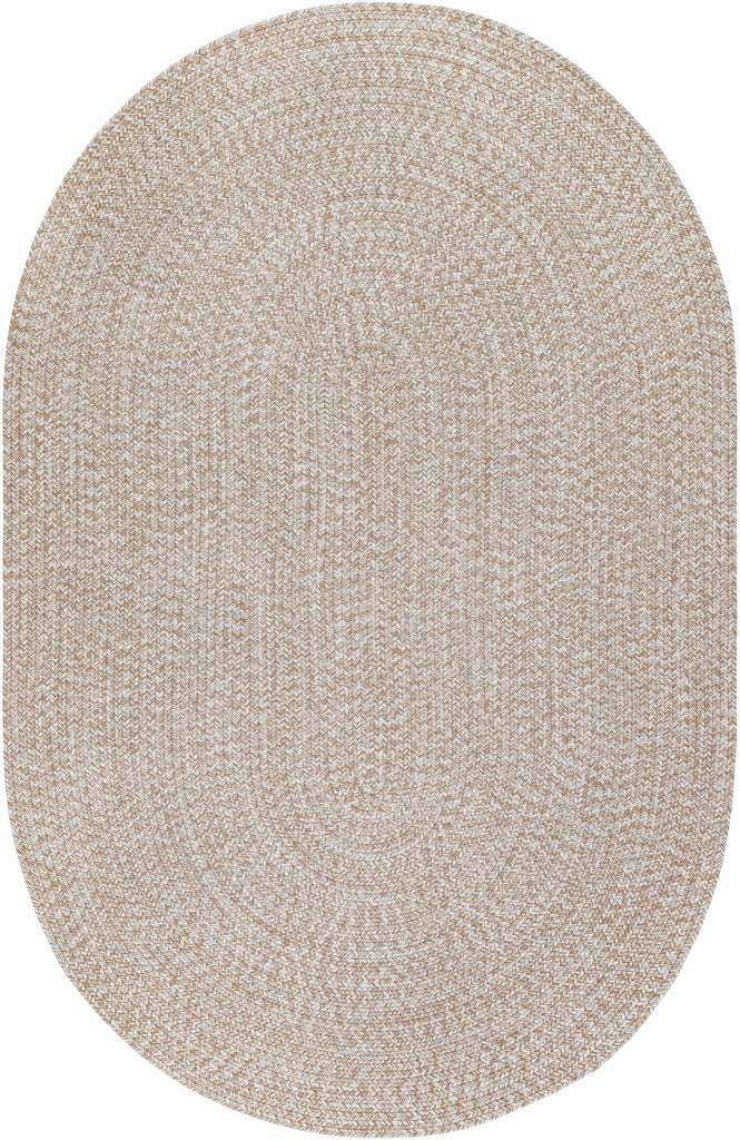 Cream Braided Faux Jute Outdoor Rug