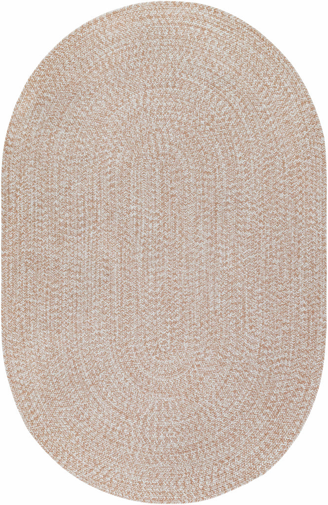 Cream Braided Faux Jute Outdoor Rug