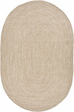 Load image into Gallery viewer, Cream Braided Faux Jute Outdoor Rug