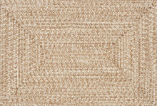 Load image into Gallery viewer, Cream Braided Faux Jute Outdoor Rug