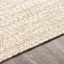 Load image into Gallery viewer, Cream Braided Faux Jute Outdoor Rug