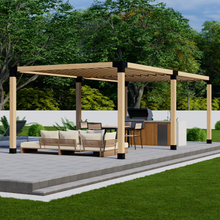 Load image into Gallery viewer, DIY Pergola Bracket Kit for a Freestanding Pergola With Slatted Roof - Any Size Up to 24' x 12'