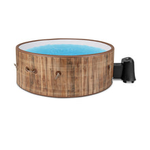 Load image into Gallery viewer, 72 Inches Inflatable Hot Tub SPA with 120 Air Jets Electric Heater Pump for 4-6 Person-Coffee