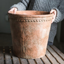 Load image into Gallery viewer, Large Terracotta Red Concrete Planter Pot