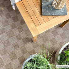 Load image into Gallery viewer, Kuval Checkered Brown Outdoor Rug