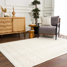 Load image into Gallery viewer, Fadey White 3D Washable Rug