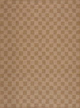Load image into Gallery viewer, Kuval Checkered Brown Outdoor Rug
