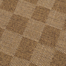 Load image into Gallery viewer, Kuval Checkered Brown Outdoor Rug