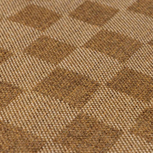 Load image into Gallery viewer, Kuval Checkered Brown Outdoor Rug