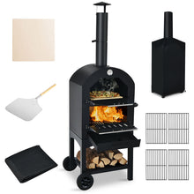 Load image into Gallery viewer, Portable Outdoor Pizza Oven with Stone &amp; Waterproof Cover