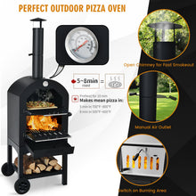 Load image into Gallery viewer, Portable Outdoor Pizza Oven with Stone &amp; Waterproof Cover