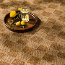 Load image into Gallery viewer, Kuval Checkered Brown Outdoor Rug