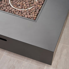 Load image into Gallery viewer, 39'' Square Iron Fire Pit - 50,000 BTU