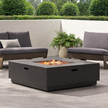 Load image into Gallery viewer, 39'' Square Iron Fire Pit - 50,000 BTU