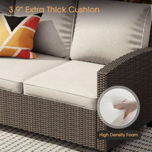 Load image into Gallery viewer, Eight Piece Outdoor Patio Furniture Set with Firepit