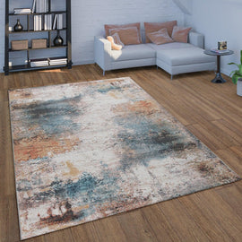 Colourful Indoor & Outdoor Rug For Patio Used Look