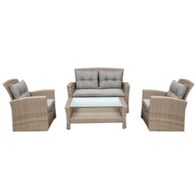 Load image into Gallery viewer, Set Of 4 Piece Outdoor Patio Furniture