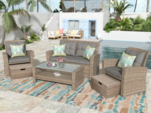 Load image into Gallery viewer, Set Of 4 Piece Outdoor Patio Furniture