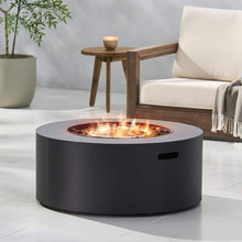 Load image into Gallery viewer, Alora Modern 32-Inch 40K BTU Round Iron Propane Fire Pit (SAK29102)