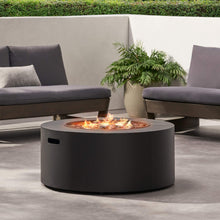 Load image into Gallery viewer, Alora Modern 32-Inch 40K BTU Round Iron Propane Fire Pit (SAK29102)