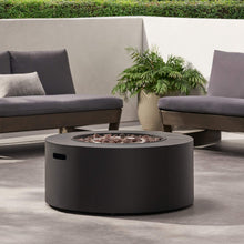 Load image into Gallery viewer, Alora Modern 32-Inch 40K BTU Round Iron Propane Fire Pit (SAK29102)