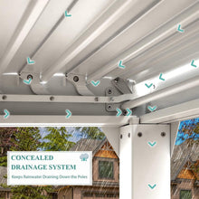 Load image into Gallery viewer, [12X20FT] Alora Outdoor Hardtop Louvered Pergola With Adjustable Aluminum Rainproof Roof (SAK18625)