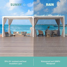 Load image into Gallery viewer, [12X20FT] Alora Outdoor Hardtop Louvered Pergola With Adjustable Aluminum Rainproof Roof (SAK18625)