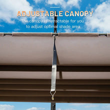 Load image into Gallery viewer, [11X16FT] Outdoor Retractable Backyard Aluminum Metal Pergola Gazebo With Roof (SAK16804)