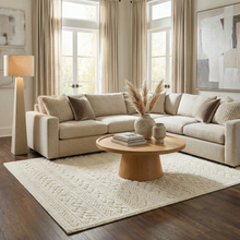 Load image into Gallery viewer, Fadey White 3D Washable Rug