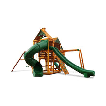 Load image into Gallery viewer, Premium Cedar Wood Swing Set With 3 Play Decks 3 Slides And Monkey Bars (SAK21486)