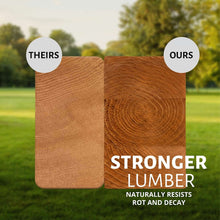Load image into Gallery viewer, Premium Cedar Wood Swing Set With 3 Play Decks 3 Slides And Monkey Bars (SAK21486)