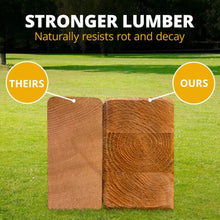 Load image into Gallery viewer, Premium Cedar Wood Swing Set With Tower Tire Swing Slide Ramp And Clatter Bridge (SAK85961)