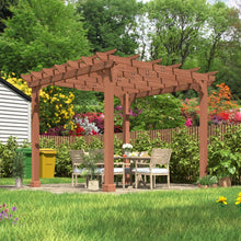 Load image into Gallery viewer, Alora Premium Outdoor Cedar Wood Pergola With Slatted Roof (SAK87024)
