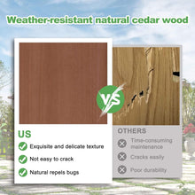 Load image into Gallery viewer, Alora Premium Outdoor Cedar Wood Pergola With Slatted Roof (SAK87024)