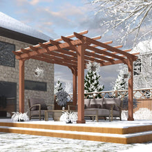 Load image into Gallery viewer, Alora Premium Outdoor Cedar Wood Pergola With Slatted Roof (SAK87024)