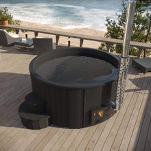 Load image into Gallery viewer, SaunaLife Model S4B Premium 6-Person Home Wood-Burning Hot Tub [SL-MODELS4B] (SAK72531)