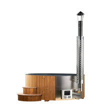 Load image into Gallery viewer, SaunaLife Model S4N Premium 6-Person Home Wood-Burning Hot Tub [SL-MODELS4N] (SAK28371)