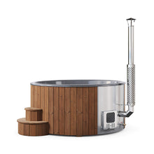 Load image into Gallery viewer, SaunaLife Model S6N 7-Person Soak-Series Home Wood-Burning Hot Tub [SL-MODELS6N] (SAK74815)