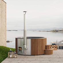 Load image into Gallery viewer, SaunaLife Model S6N 7-Person Soak-Series Home Wood-Burning Hot Tub [SL-MODELS6N] (SAK74815)
