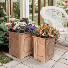 Load image into Gallery viewer, Oversized Wooden Planters Set of 2